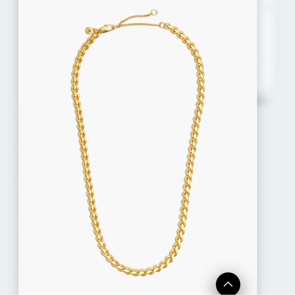 madewell Chunky Curb Chain Gold Necklace